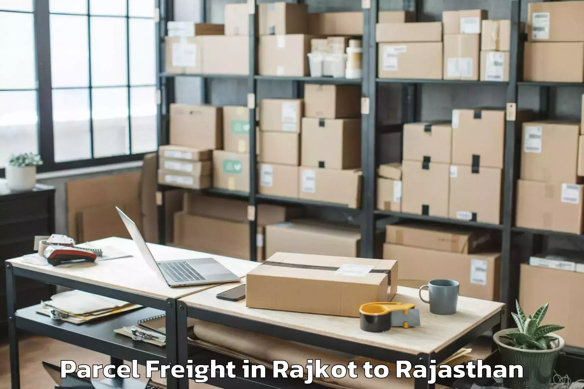 Quality Rajkot to Nohra Parcel Freight